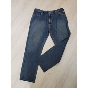 Harley Davidson Jeans Adult 40x31 Medium Wash Biker Straight Leg Motorcycle Mens